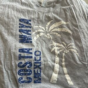 grey, size small costa maya shirt